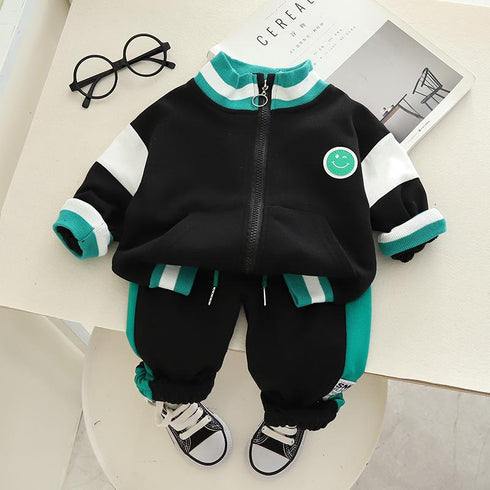 Boys spring and autumn suit two-piece set